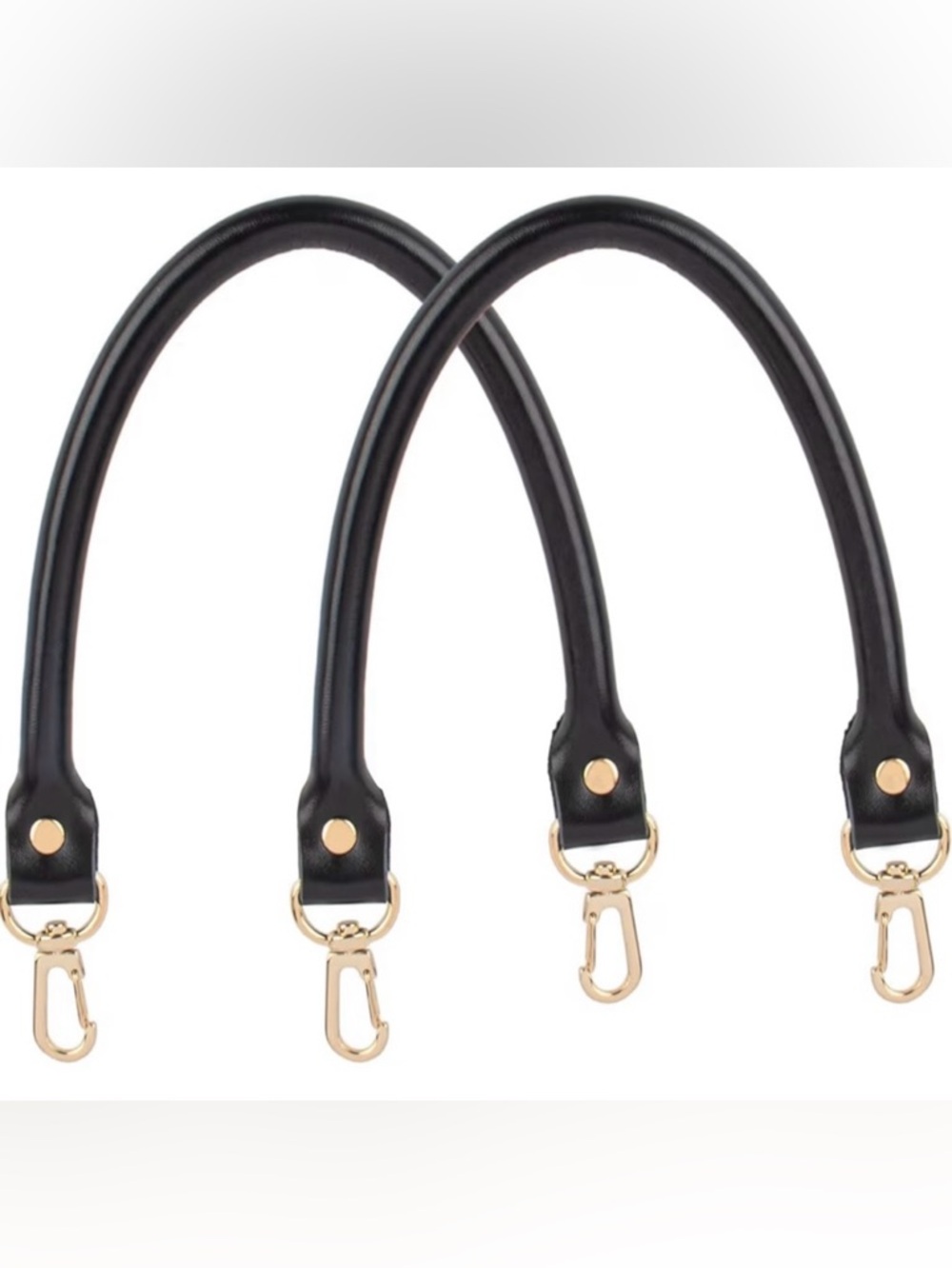 🆕 Leather Replacement Handles Purses Straps Black Handbag Strap